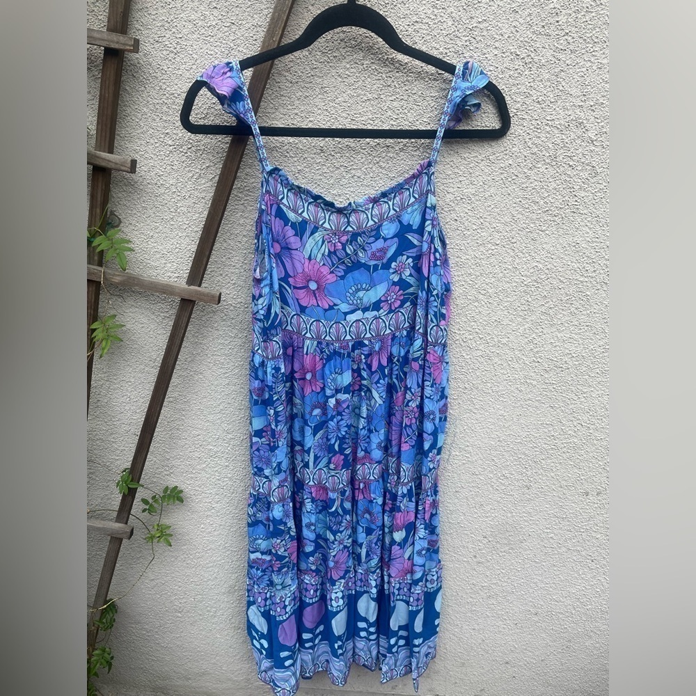 Nine Lives Bazaar Fleur midi Dress Lapis Ditsy Floral Boho Summer NWT! - Picture 6 of 10